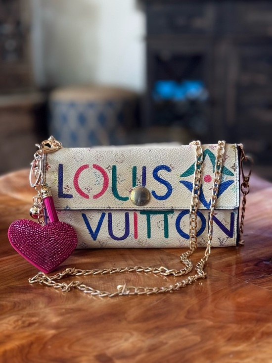 Louis Vuitton Handbags - Louis Vuitton
2009 Multicolor Monogram Pattern
Sarah wallet repurposed painted